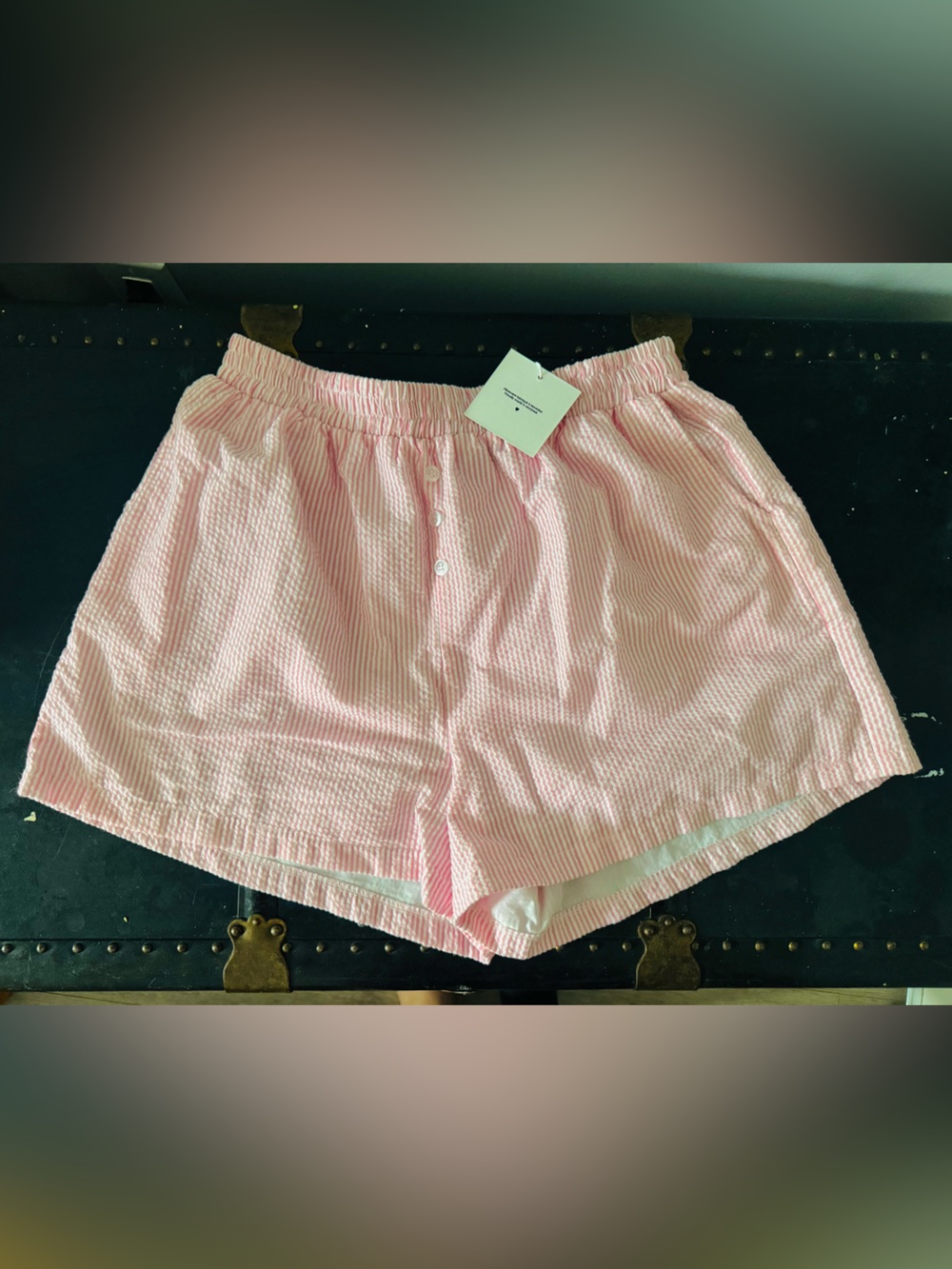 Daily Story Pink Striped Boxer Shorts | NWT | Relaxed Fit